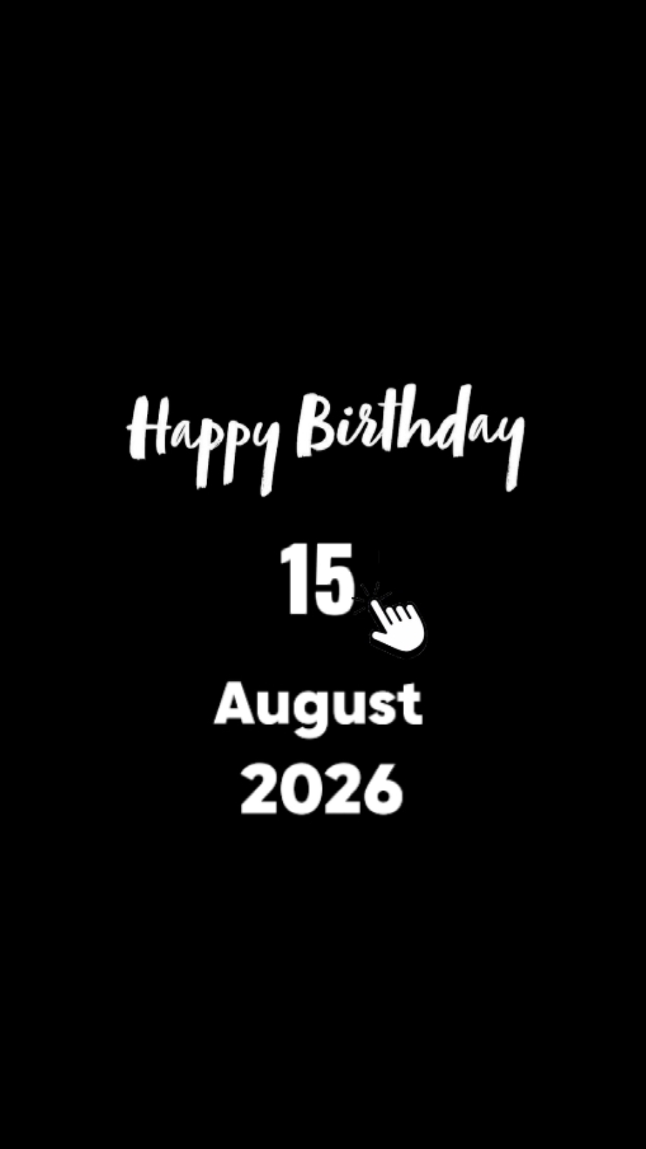 HBD IRMÃO 15 DE AGOSTO