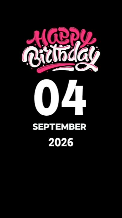 Joyeux anniversaire à toi 