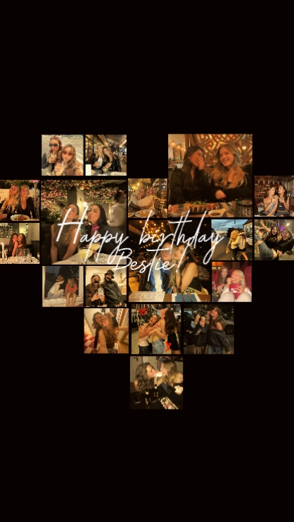 Feliz aniversário melhor amiga
