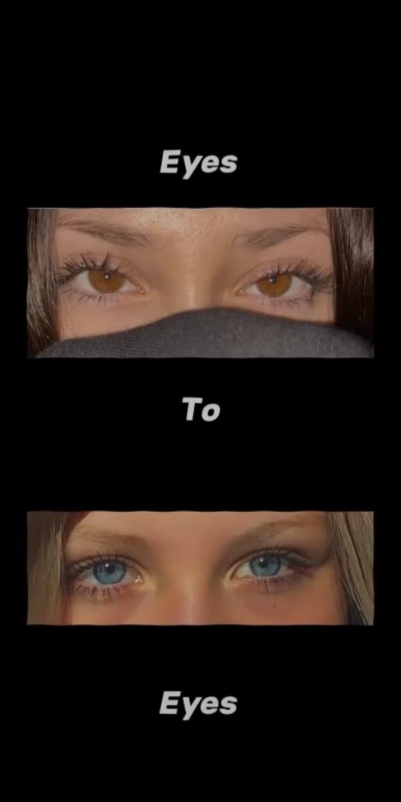 Les yeux dans les yeux,