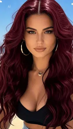 cabelo cor de vinho