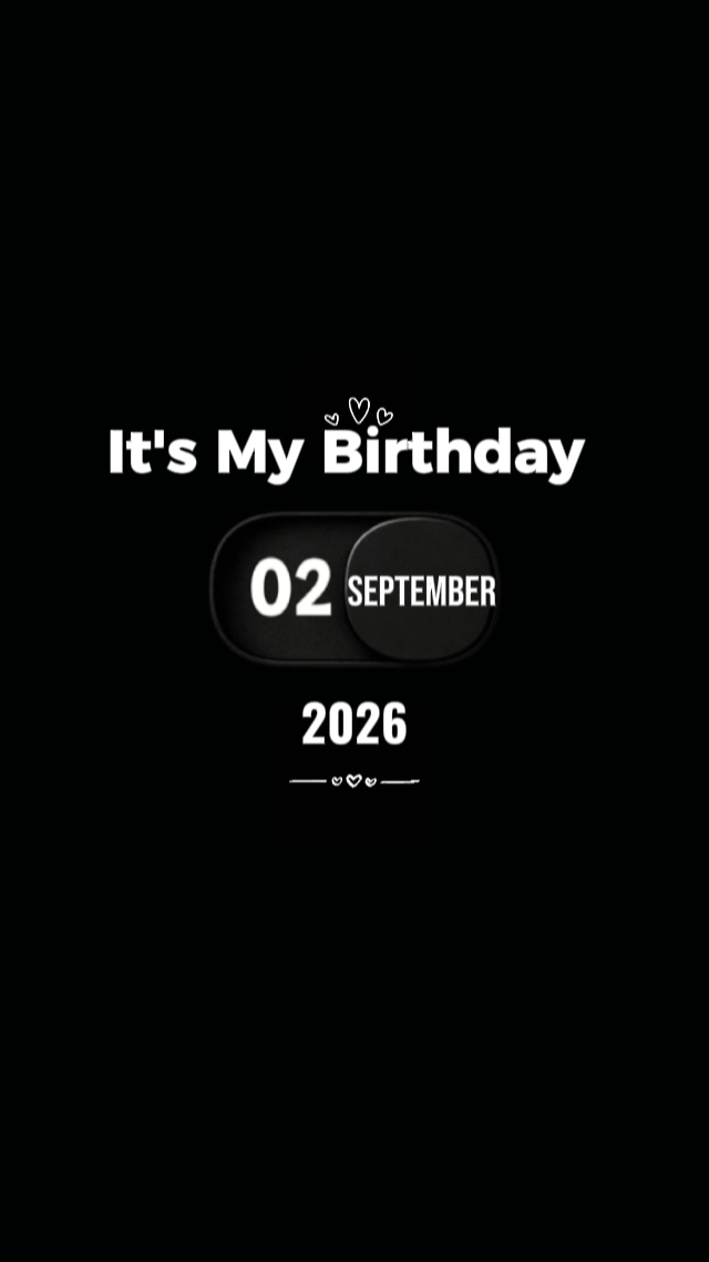 BIRTHDAY 2 SEPTEMBER