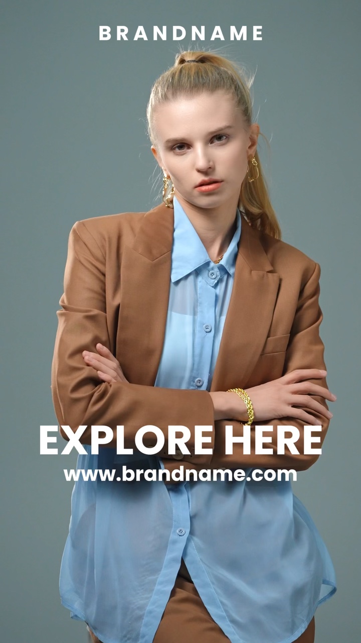 Produktausstellung der Bekleidungsindustrie und Verkaufsförderung im Fotorahmen TikTok Style