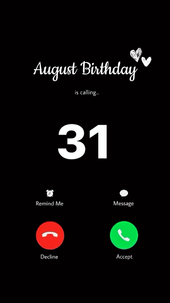 Aniversário de 31 de agosto 