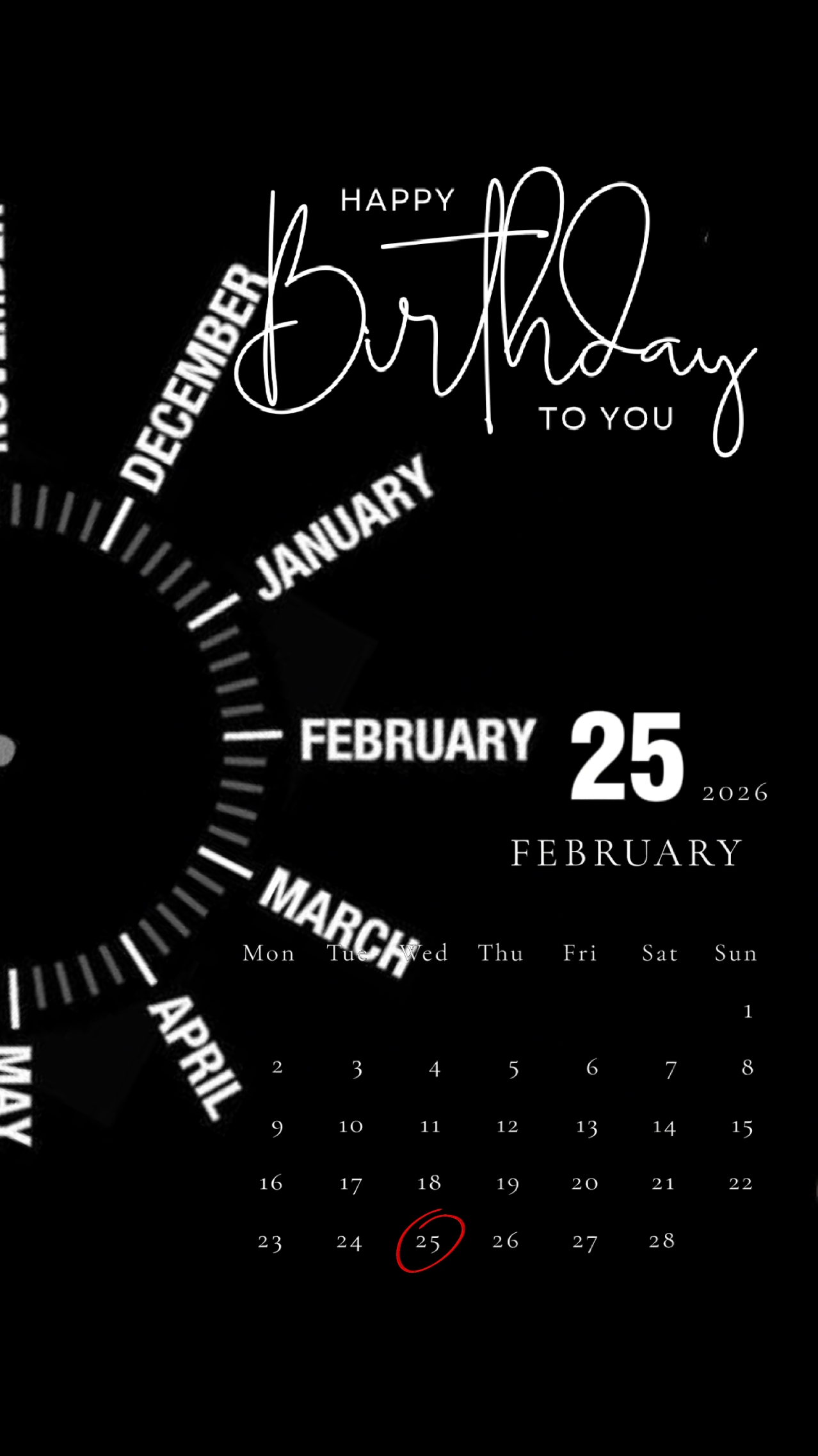 HBD 25 FEBRUARY 