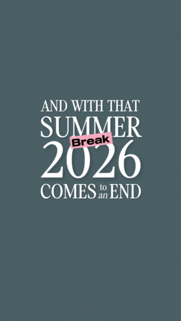 Sommerpause 2026