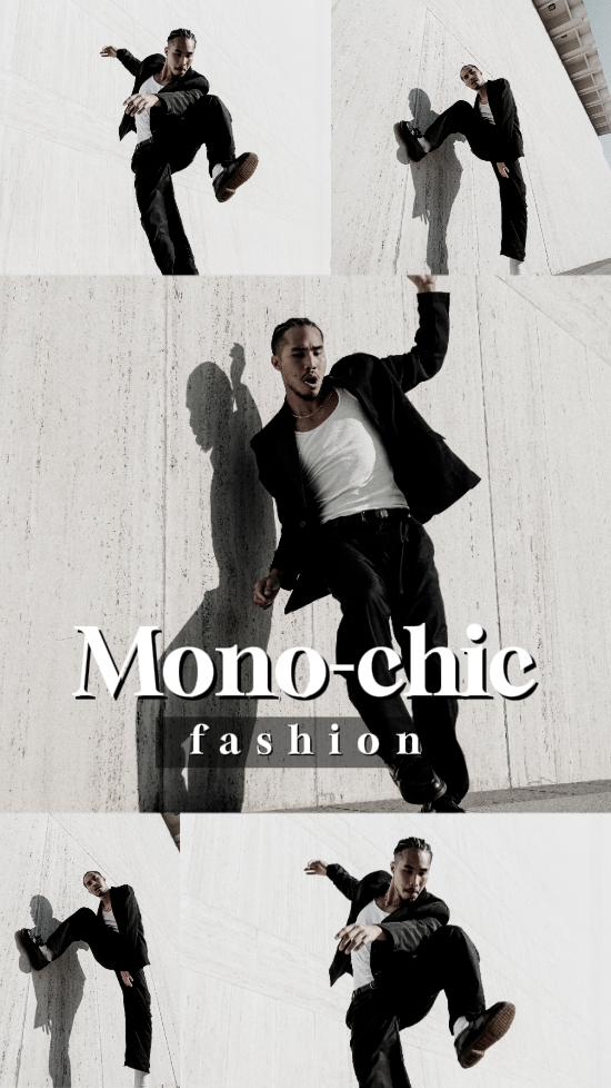 Mono-schicke Mode TikTok-Stil 