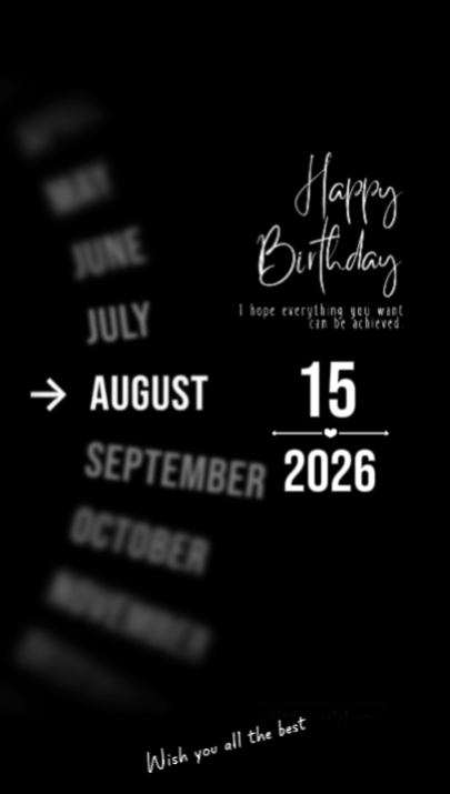 BDAY SON 15 AUGUST 