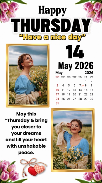 Thursday 14 May 2026
