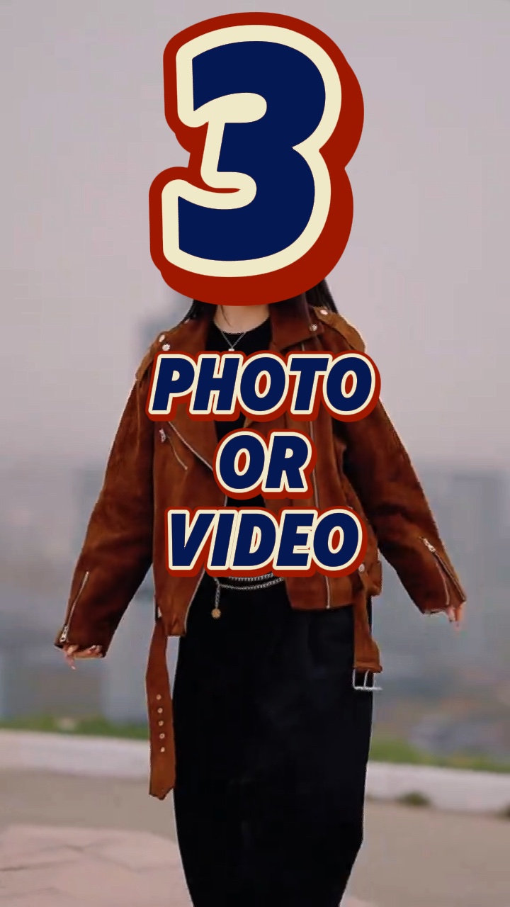 3 fotos o videos 