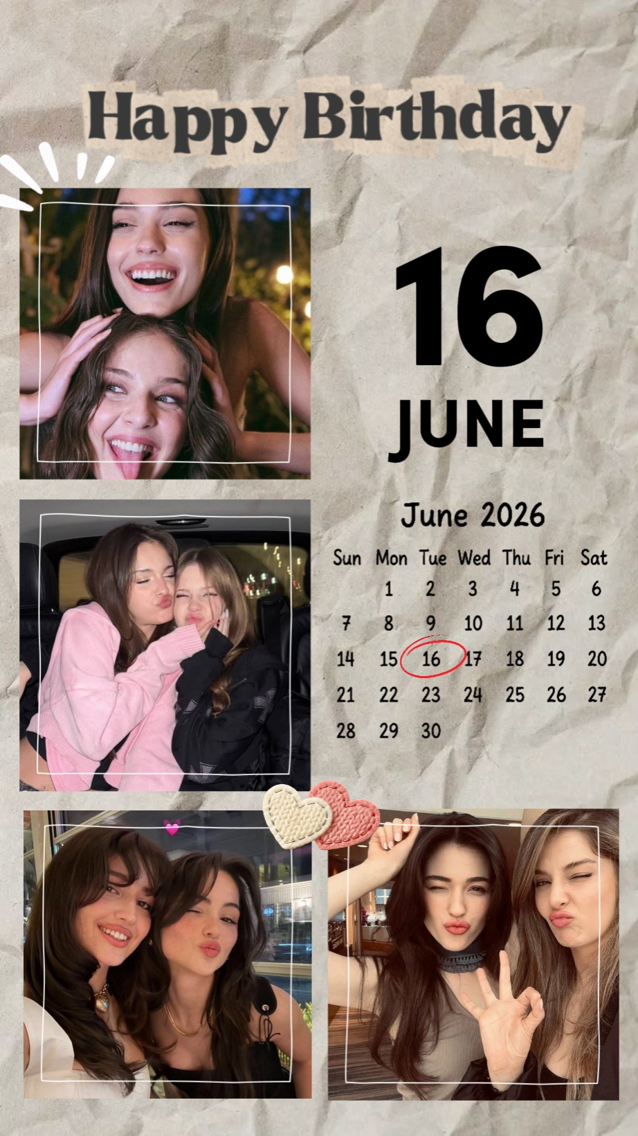 BIRTHDAY 16 JUNE
