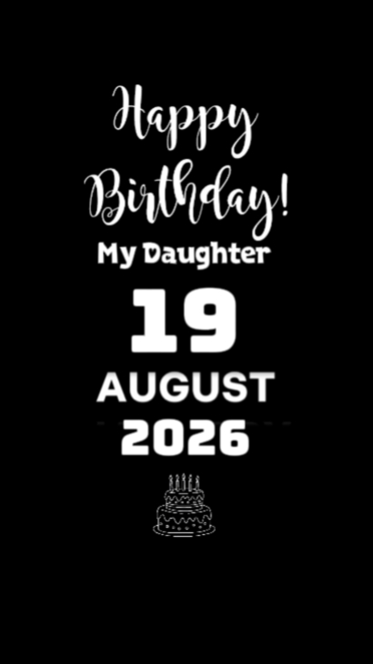 FILLE HBD 19 AOÛT 