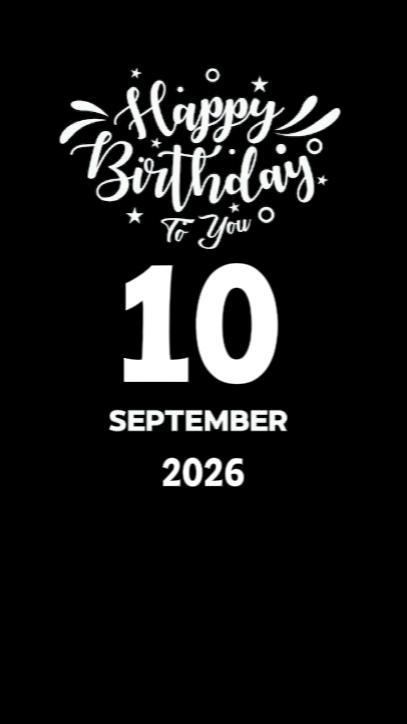 birthday 10 Septembe