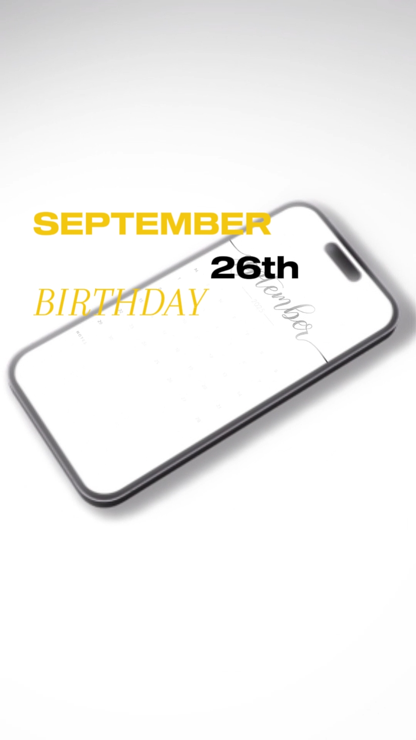 september 26th b'day