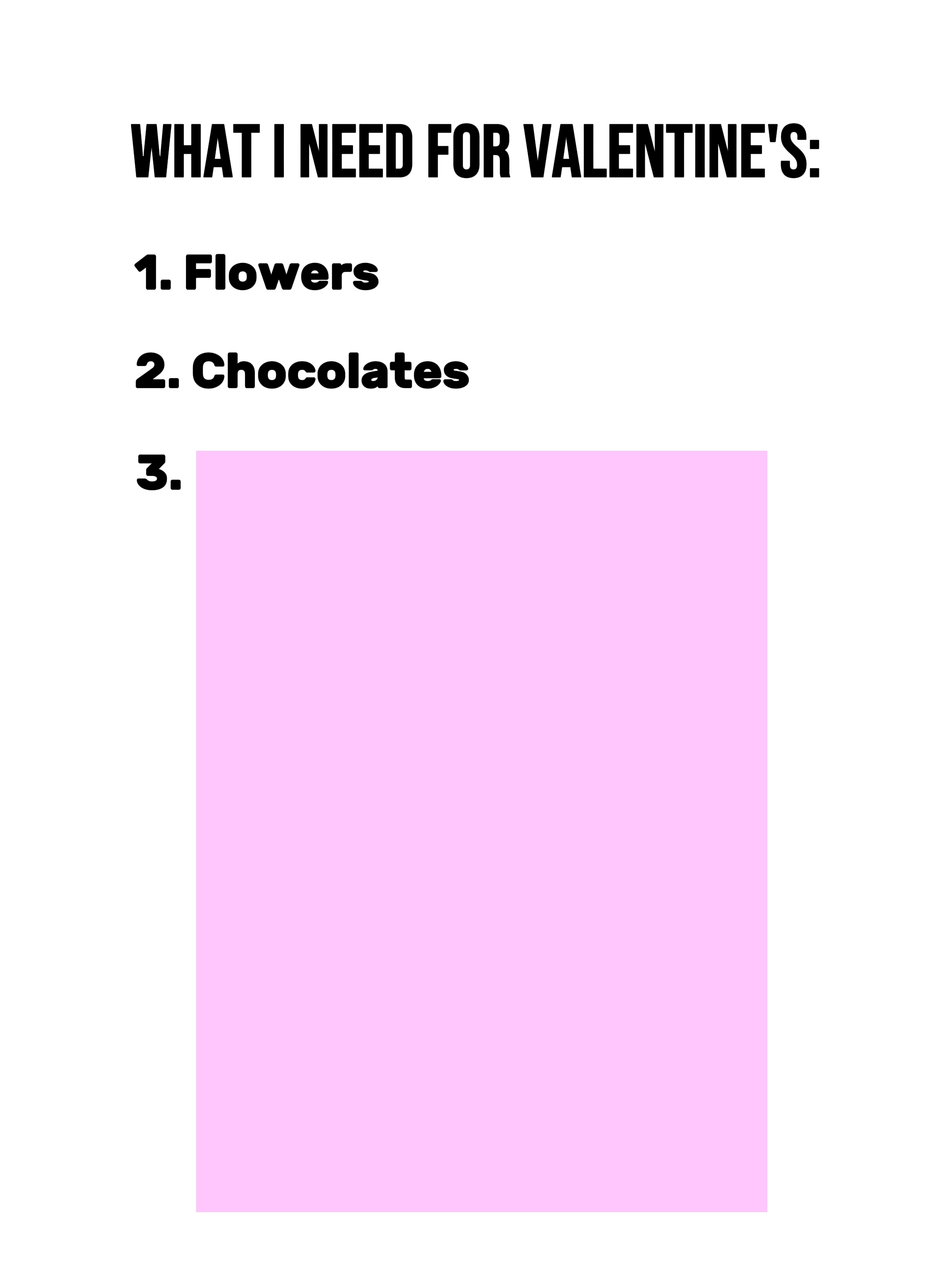 need for valentines