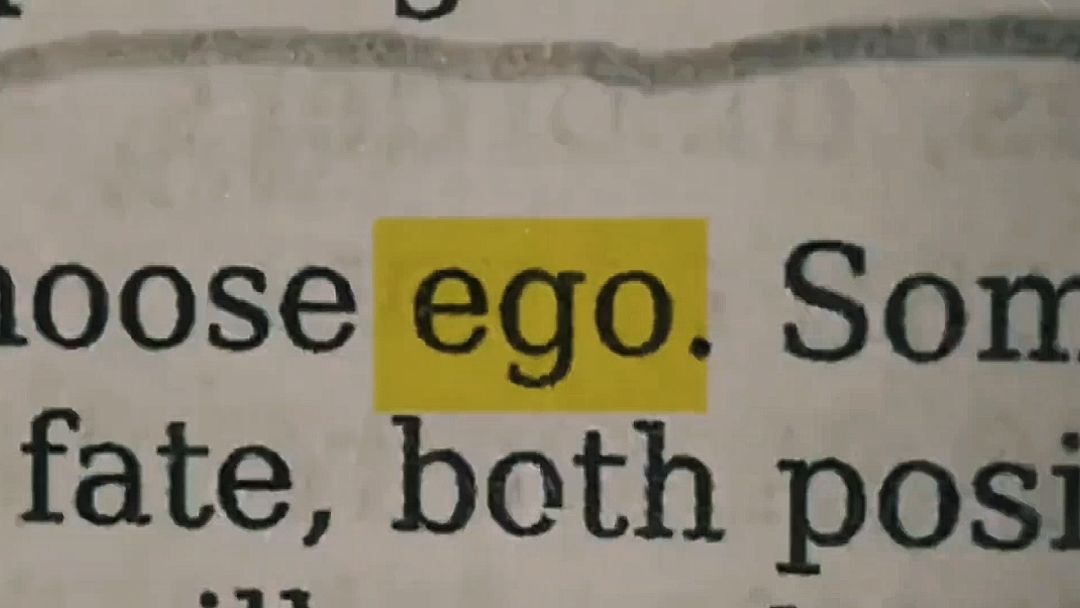 tendance de l'ego