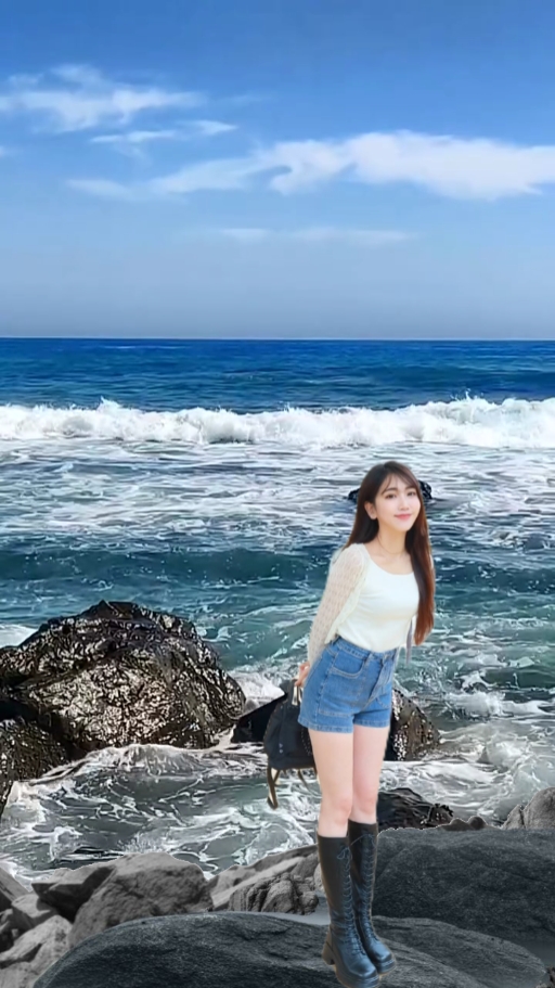 pemandangan pantai alami