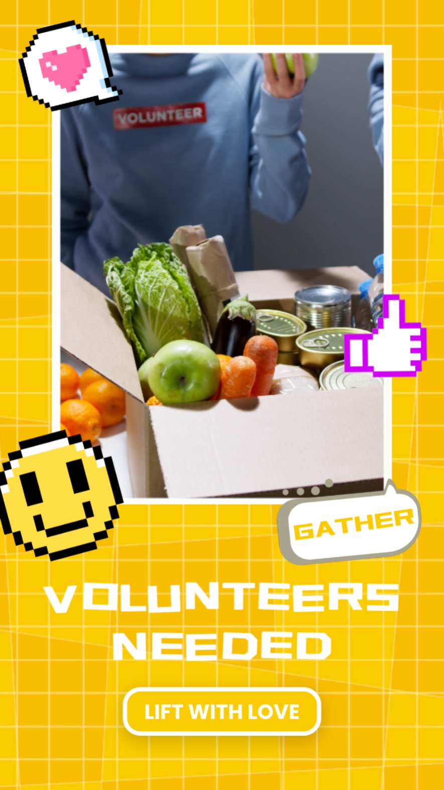 Minimalist Style Volunteer Community Events Mga Template ng Negosyo