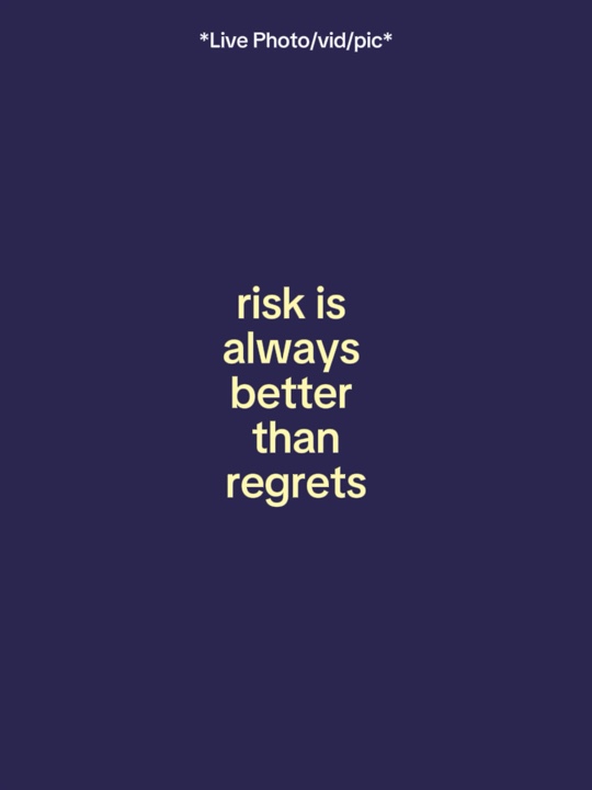 Risk is always