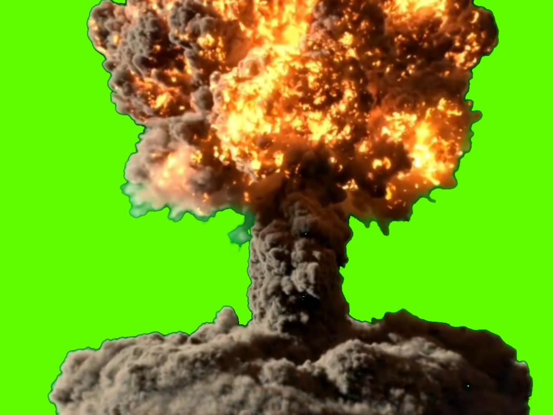 Explosion grün scre