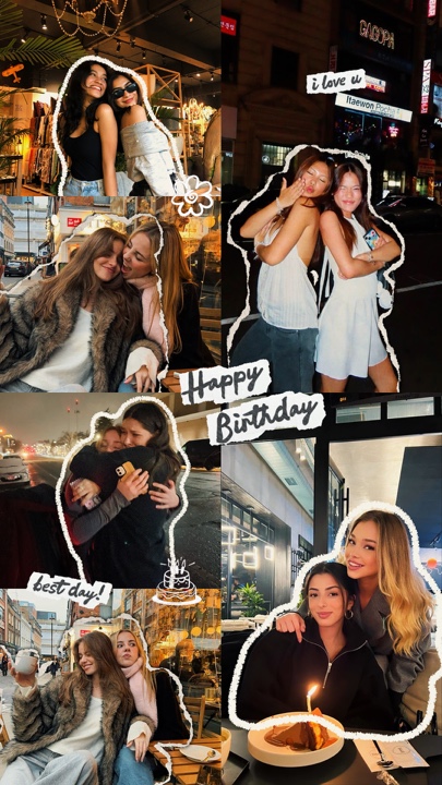 birthday collage 