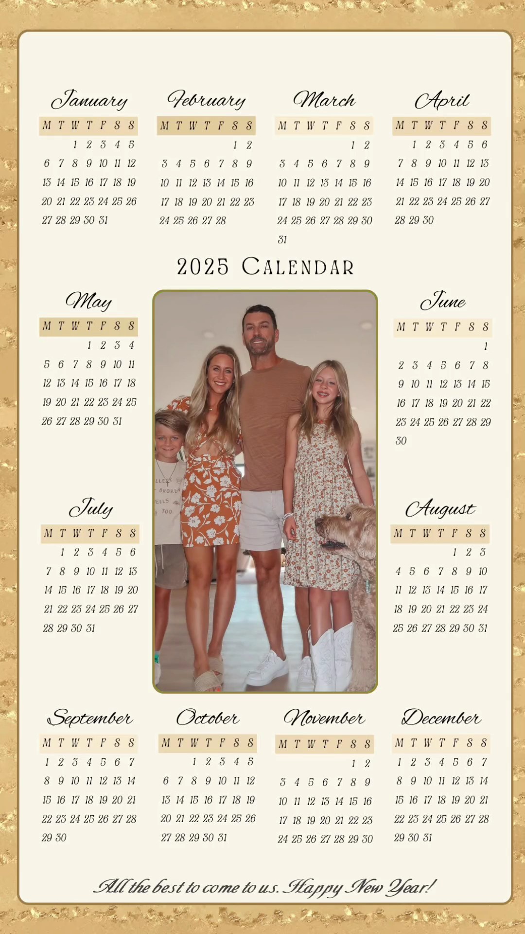 Calendrier 2025 