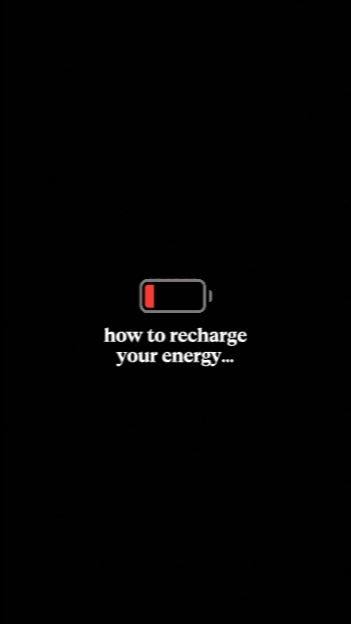 RECARGA TU ENERGÍA