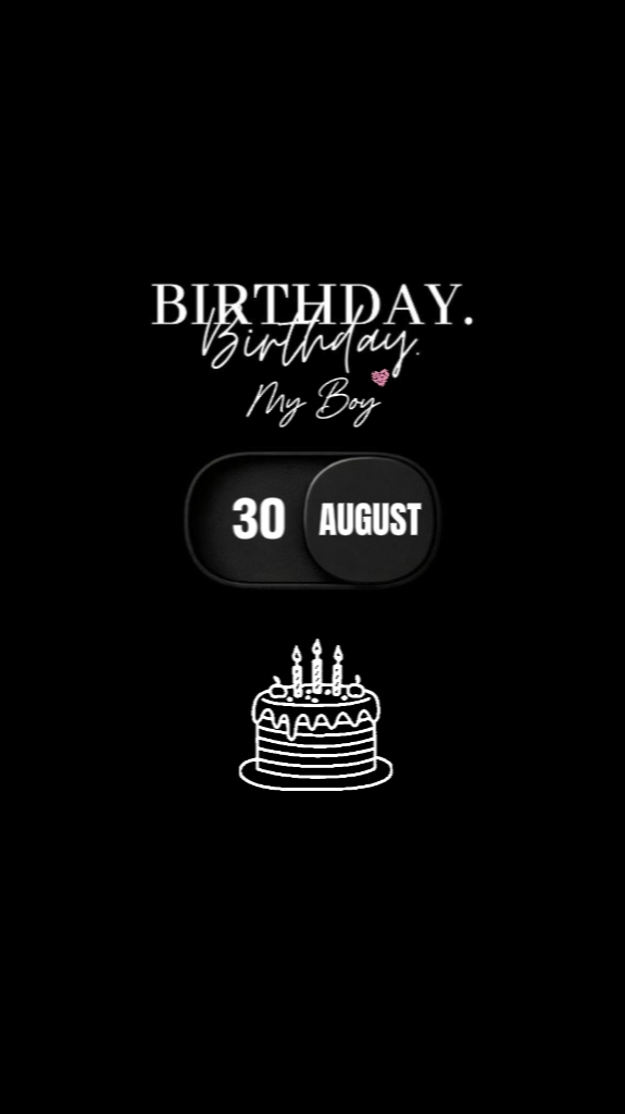 BDAY SON 30 AUGUST