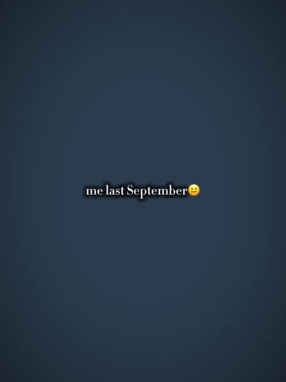 Ich letzten September