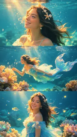mermaid collage