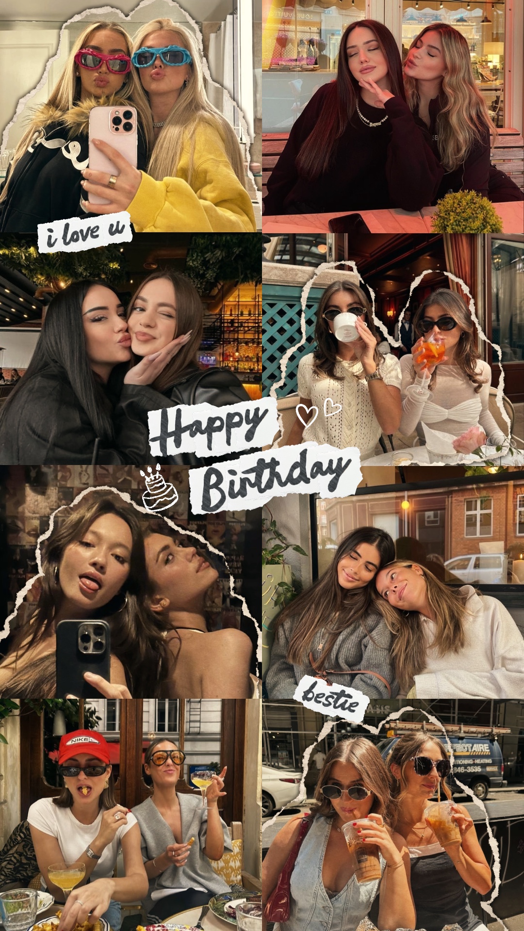 birthday collage