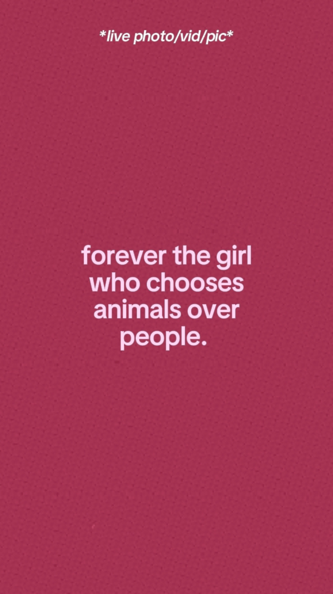 Animals Over People.