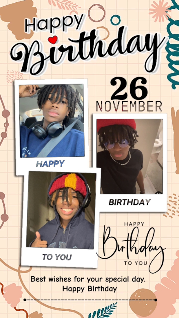 Joyeux anniversaire mon frère