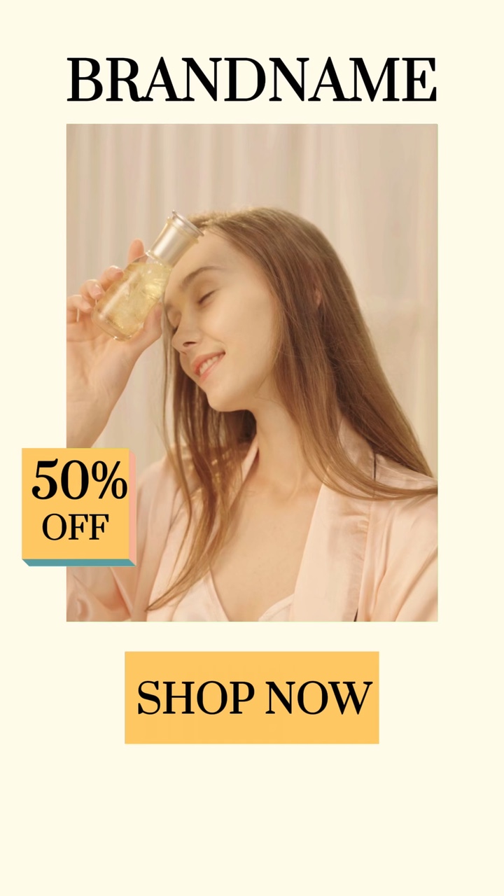 Tampilan Produk Kecantikan C2B- Gaya Elegan Minimalis - Black Friday