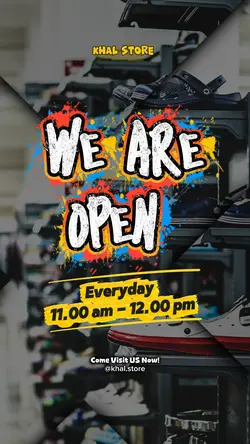 We are open 