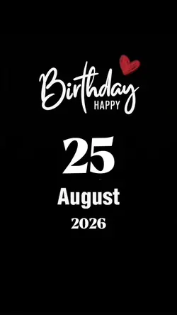 Hbd 25 August 2026