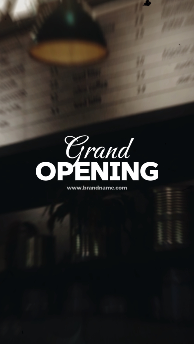 Grand Opening cafe