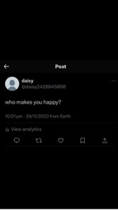 ¿Qué te hace feliz?🤍