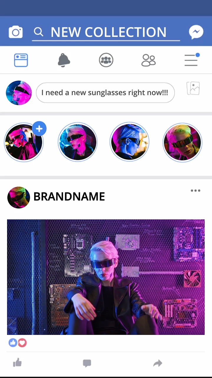 Güneş Gözlüğü Ürün Ekranı Cool Effects TikTok Style