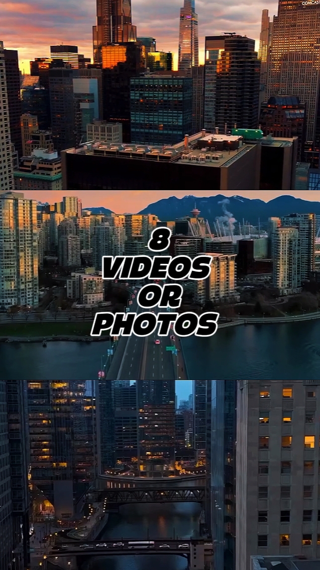 8 VÍDEOS OU FOTOS 