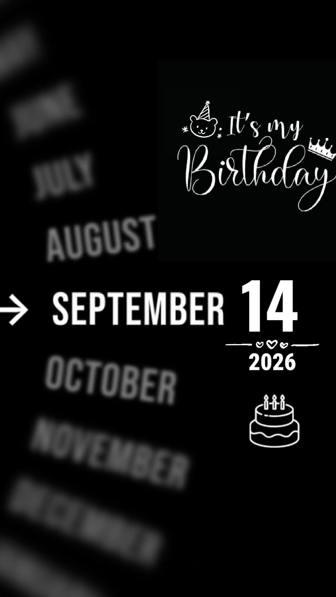 my birthday 14 sept