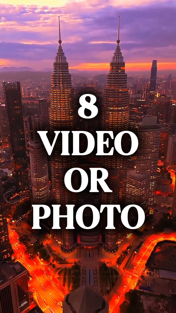8 vídeo ou foto 