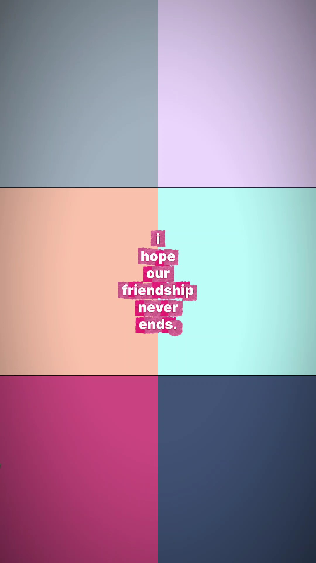 friendship never end