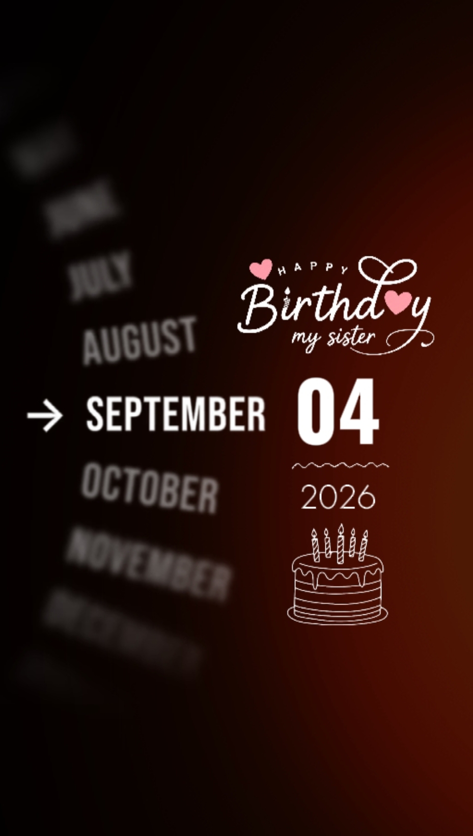 KAKAK ULANG TAHUN 4 SEPTEM