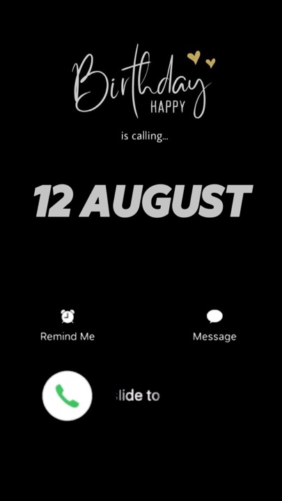 APPEL HBD 12 AOÛT