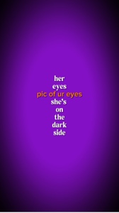 her eyes