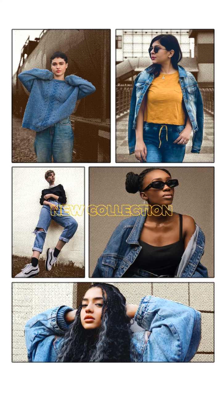 Jeans Produkt Display Licht & Easy & Open Aufgaben TikTok Style