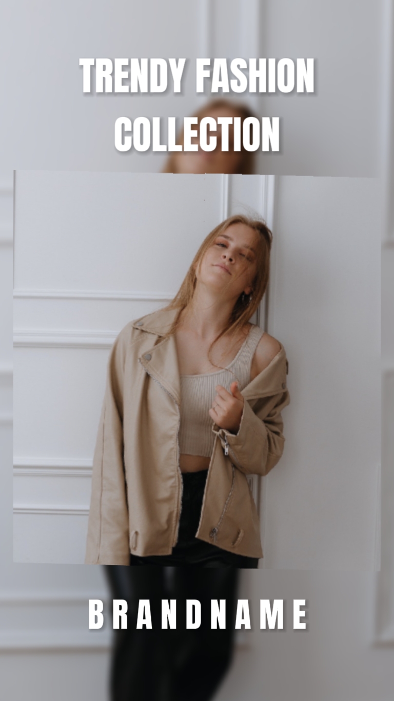Trendige Modekollektion, TikTok-Stil 