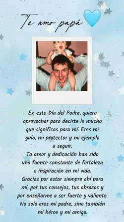 Te amo papá 