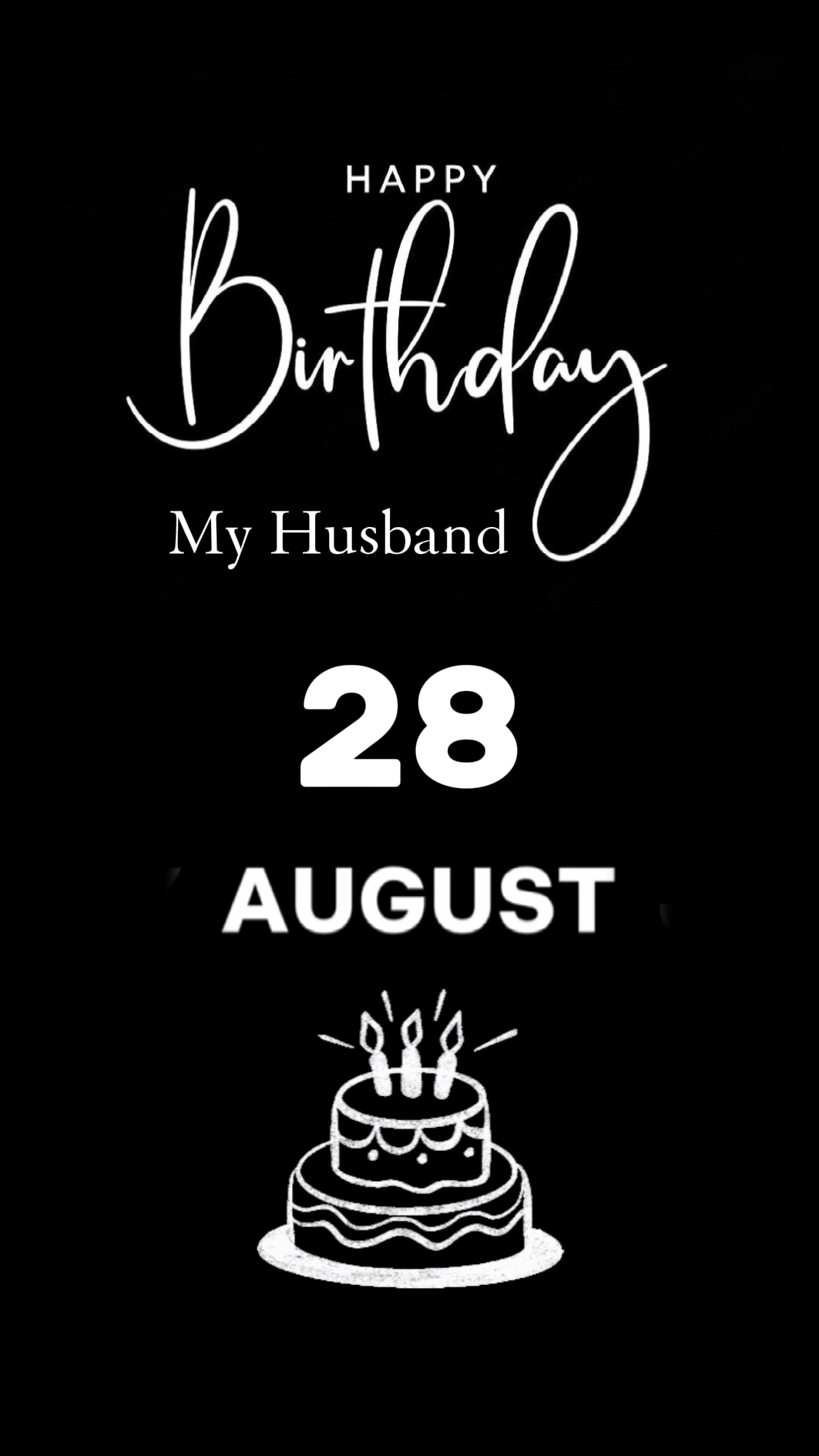 Aniversário meu marido 